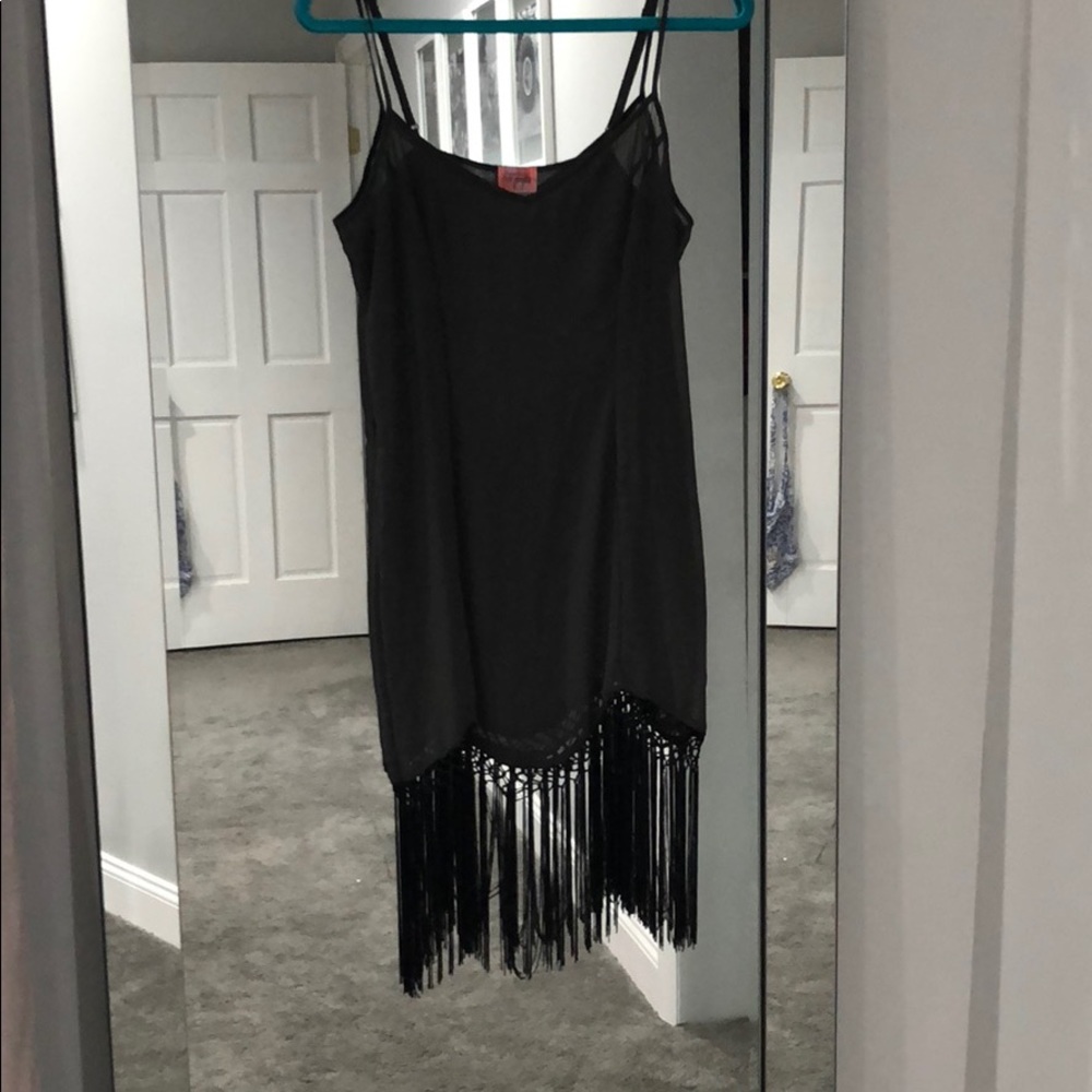 Sheer shirt dress